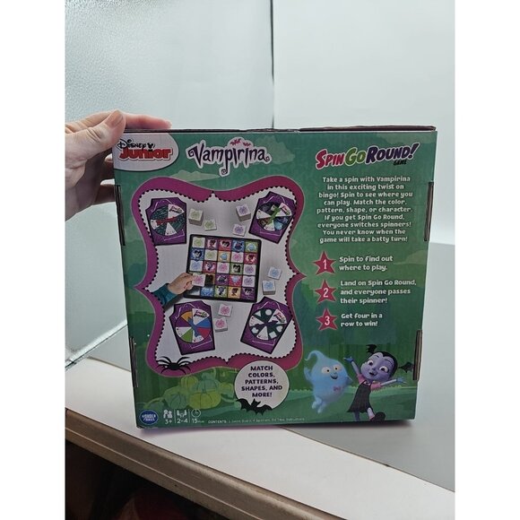 Disney Junior Vampirina 'Spin Go Round' Game Open Box - Picture 2 of 3